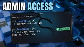 Kali Linux Tutorial: How to Give a User Sudo (Admin) Privileges