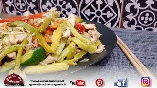 Cucina con Agnese - 178. Wok di Pollo con Verdure - Chicken's Wok with Veggies