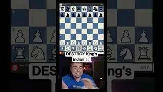 King's Indian KRYPTONITE! 💪🔥 #chess #chesscom #checkmate #hikaru #magnuscarlsen #gothamchess