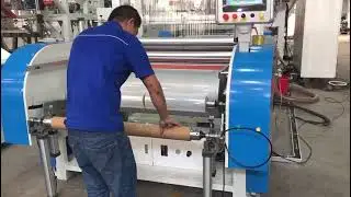 Three screw casting film machine;5/3 layers stretch film making machine test in China factory