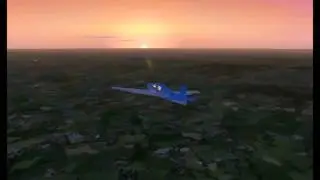 Microsoft Flight Simulator X GOLD EDITION -Free Flight Around London At Dusk