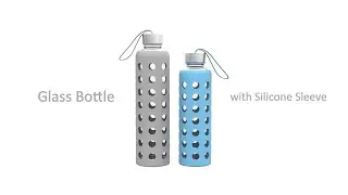 Glass Bottle with SIlicone Sleeve