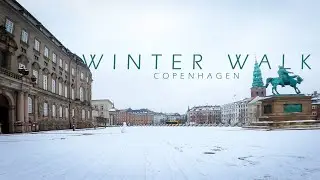 Winter walk from The Royal Library (Black Diamond) to H&oslash;jbro Plads, 4K