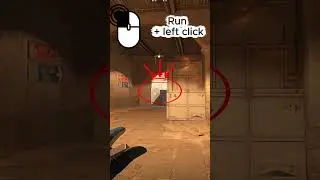 Фишечный молотов в двери из нижней темки на Dust 2 #cs #cs2