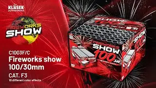 C1003F/C Fireworks show 100/30mm | Klasek pyrotechnics