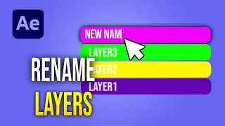 How to Rename Layers in After Effects Source Name vs Layer Name