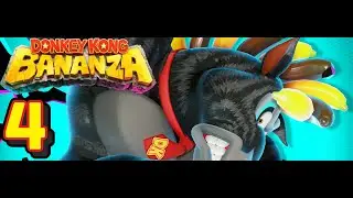 Donkey Kong Bananza Part 4 - Zebra Bananza! Poppy Kong and Inflammonite Boss Fight!