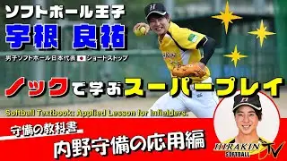 【世界レベルの遊撃手】日本代表 宇根 良祐のノックで学ぶスーパープレイ－Softball Textbook: Applied Lesson for infielders.