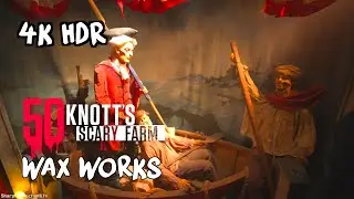 Wax Works maze at Knott's Scary Farm 2023 [4K HDR]