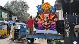 Ganesh idols transporting 2022
