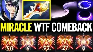 MIRACLE RAPIER WTF COMEBACK! Luna Ultra Kill Destroyed All Immortal Rank 7.27 Dota 2 Pro Gameplay
