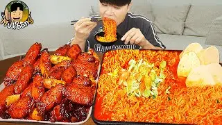 ASMR MUKBANG | острая лапша Рамён, кимбап, кимчи рецепт ! принимать пищу