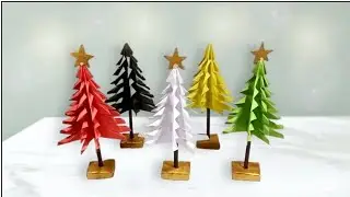 3D Pine Tree making with paper | Christmas Tree | Pine Tree | Paper Craft.