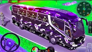 Realistic Army Bus Driving Simulator - US Off-road Transport Challenge