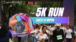 Spirit of WIPRO run || 5km marathon fun, bengaluru #marathon2024