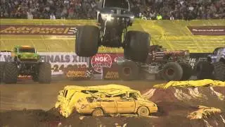 Monster Jam -  Grave Digger The Legend Monster Truck Freestyle from Philadelphia - 2011