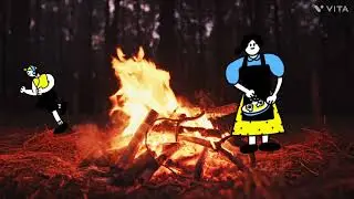 This or that this is your friend that went to Target camping to eat marshmallow this is part 1