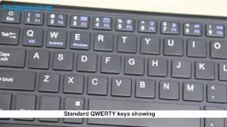 Hapurs Bluetooth 3.0 Mini Wireless Keyboard with 250mAh li-ion battery and hidden stand design
