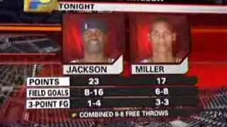Reggie Miller puts on a show against the Cavs