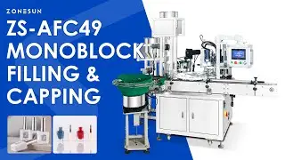 ZONESUN ZS-AFC49 Automatic Nail Polish Filling and Capping Machine for Cosmetics Production Lines