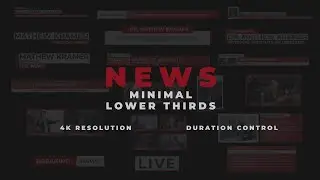 News Minimal Lower Thirds