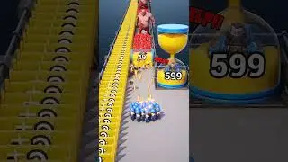 🧠⚔️【Top War】games ad|Getting 599 Power to DEFEAT the Boss! #games #funnygames