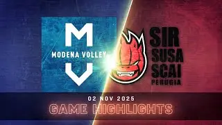 Valsa Group Modena vs. Sir Susa Scai Perugia - VBW - SuperLega - Match Highlights