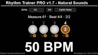 50 BPM  Eighth Notes