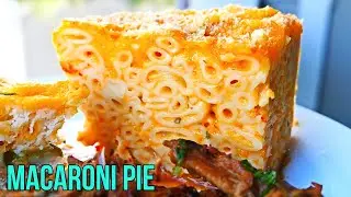 MACARONI PIE | BAKED MACARONI & CHEESE (eggless)