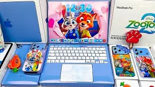 (✨Paper DIY✨) Apple Blind Bags x Zootopia: Nick Wilde x Judy Hopps | Iphone, Macbook, IPad | ASMR