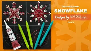 Snowflake Designs Tutorial & Guide Video by MANDALAVISTA (Part 1)