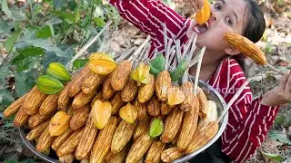 Eating Kapok Fruit & Urine of Weaver Ant to Remind 20 Years ago​​​ - Have you ever eaten that fruit?