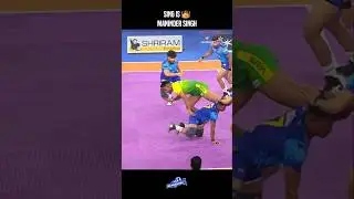 🔥 Maninder Singh pulled off a stunning multi-point raid, shattering the opponent&rsquo;s defense! 💥💪