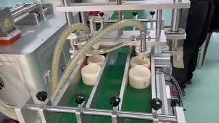 2 nozzles makeup remover filling machine jar hot filling machine