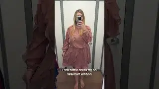 What&rsquo;s New at Walmart | $25 Pink Ruffle Dress Try On | #CommissionsEarned #WalmartFinds
