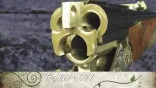 Firing a Merkel Double Rifle Drilling 961 LДРИЛЛИНГ С 1 ДРОБОВЫМ И 2 НАРЕЗНЫМИ СТВОЛАМИ, МОДЕЛЬ