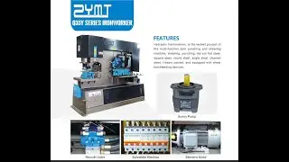 Q35Y 40(200ton) Multi Functional Ironworker | Universal Iron Worker Punch and Shear Machine