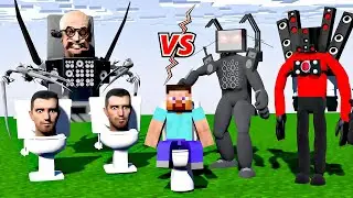 Titan Speakerman vs. Skibidi Toilet Apocalypse - Minecraft Animation Showdown