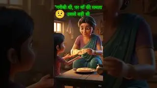 माँ की भूख, बेटी का भविष्य,😭#Maa#MaaBeti#EmotionalStory#GaribMaa#MaaKaPyar