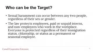 Farm Focused Sexual Harassment Prevention Presentation, English