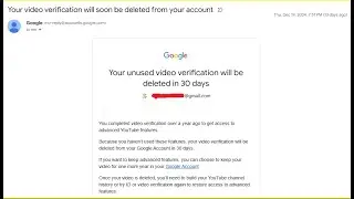 Ваша неиспользованная видеоверификация будет удалена через 30 дней. Решено