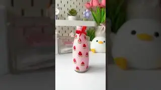 Painting on Glass Bottle #diy #artshorts #shortviral #homedecor #craft #diyideas #bottleart #art
