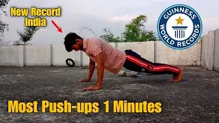 Most Push-Ups in 1 MINUTE ! ( WORLD RECORD ) ( Perfect Form! )
