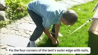 Inflatable  tent for 4 person camping