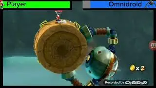 Player (Gametoons) Vs Omnidroid with Healthbars 