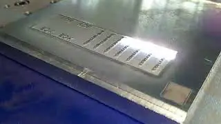 50w RAYCUS fiber laser marking macine on aluminum deepmark