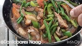 GINISANG SITAW W/ PRITONG MACAREL. LUTONG PINOY / BUHAY OFW. 