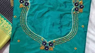 1500 Range Aariwork blouse design/simple aariwork blouse design/trending Aariwork blouse design