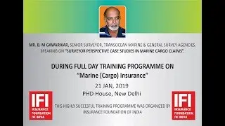 Surveyor Perspective Case Studies in Marine Cargo Claims by B.M. Gawarikar, Senior Surveyor