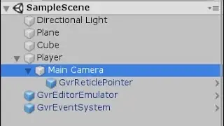 Gvr Unity Prima base per interattivita'